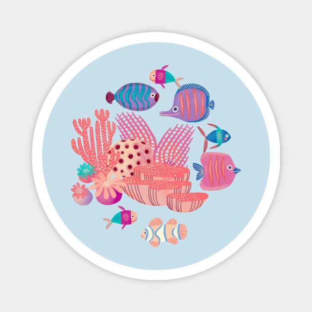 Coral reef Magnet by Rebelform